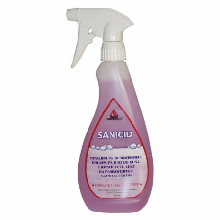 Sanitærrent Sanicid 0,5 liter flaske