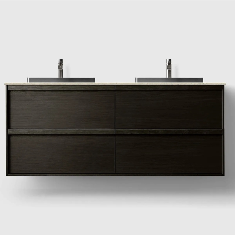 HAVEN H2 baderomsmøbel i ekte treverk – kan tilpasses med flere farger og materialer.